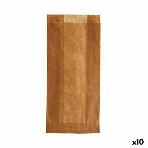 Set de Bolsas Reutilizables para Alimentos Kinvara 190939000485 Celulosa 12 x 27 cm Compostable (10 Unidades)