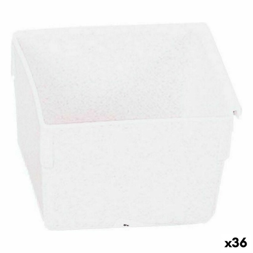 Caja Multiusos Modular Blanco 8 x 8 x 5,3 cm (36 Unidades)