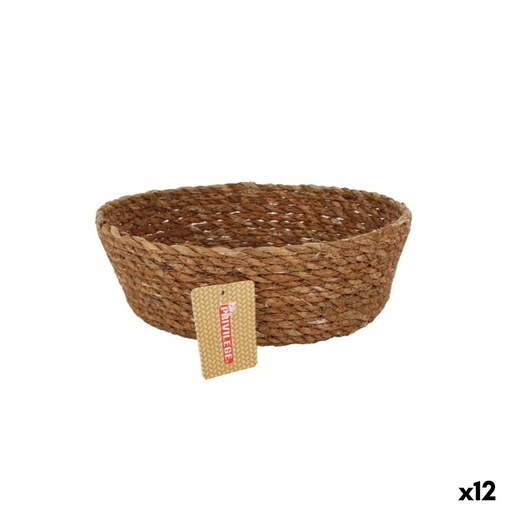 Multi-purpose basket Privilege   wicker Circular ø 22 x 8 cm (12 Units)