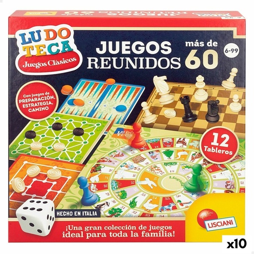 Board game Lisciani Giochi Juegos reunidos 26 x 1 x 26 cm ES (10 Units)