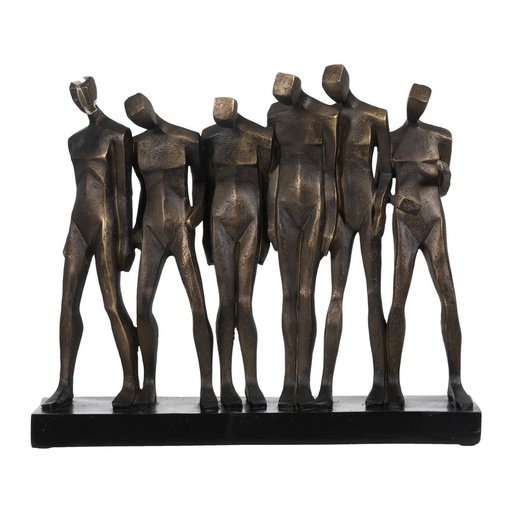 Decorative Figure Copper Persons 40 x 10,5 x 34 cm