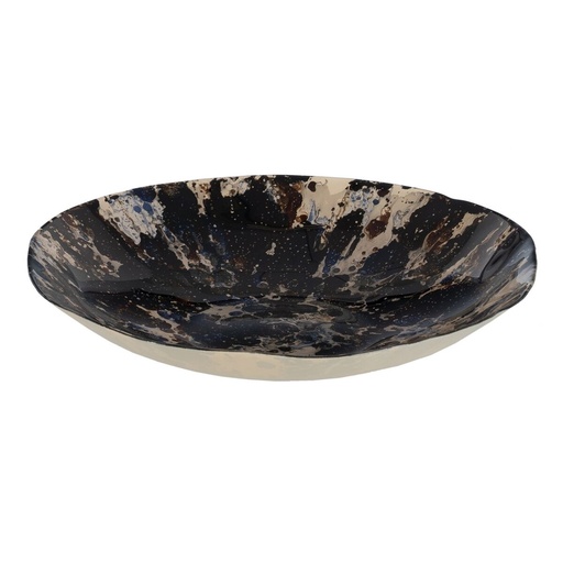 Centerpiece Blue Brown Crystal 39 x 39 x 6,5 cm