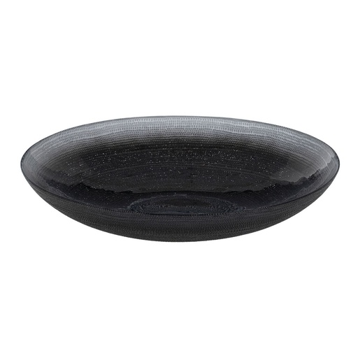 Centro de Mesa Negro Cristal 39,5 x 39,5 x 7,5 cm