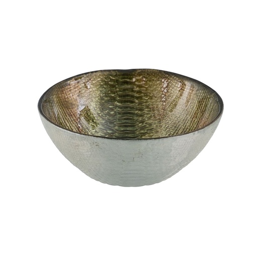 Centerpiece Olive Glass 14 x 14 x 5 cm 14 x 14 cm