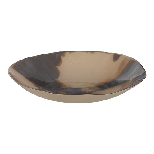Centro de Mesa Marrón Crema Cristal 40 x 40 x 9 cm