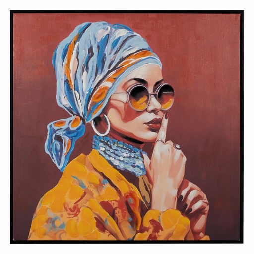 Lienzo Lienzo Madera de pino 80 x 3,5 x 80 cm