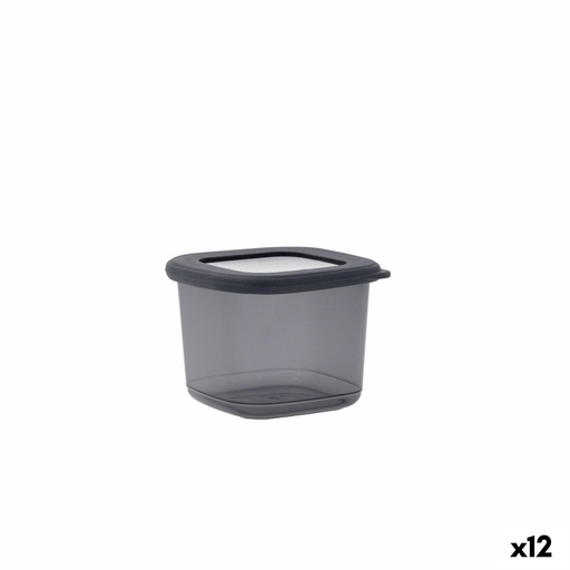 Recipiente Conservador de Alimentos Quid City Gris 550 ml Con Tapa (12 Unidades)