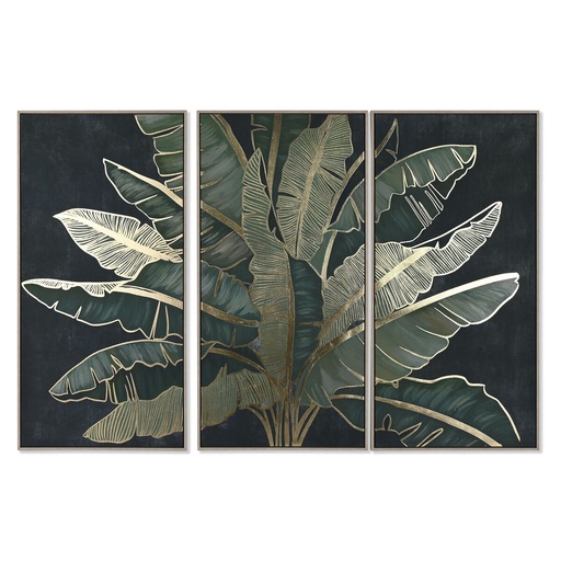 Lienzo Home ESPRIT Poliestireno Lienzo 180 x 4 x 120 cm (3 Piezas)