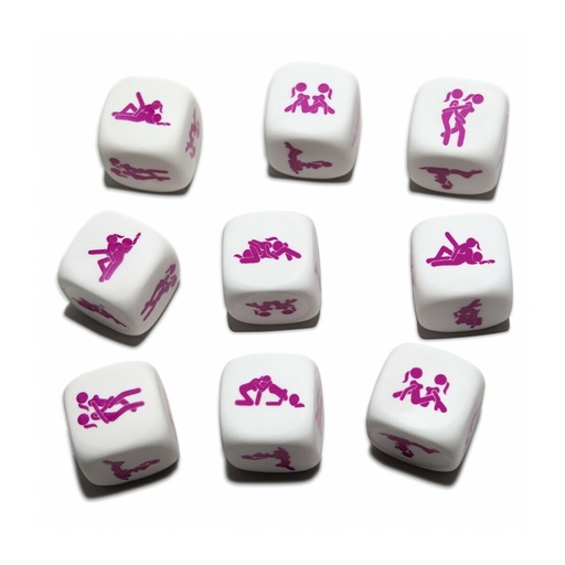 Juego De Dados Erótico Divertysex Blanco 25 Unidades
