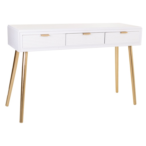 Hall Table with 3 Drawers Alexandra House Living Golden 41 x 78 x 120 cm