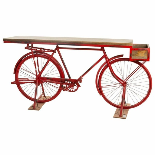Recibidor Alexandra House Living Bike Marrón Rojo 50 x 90 x 198 cm