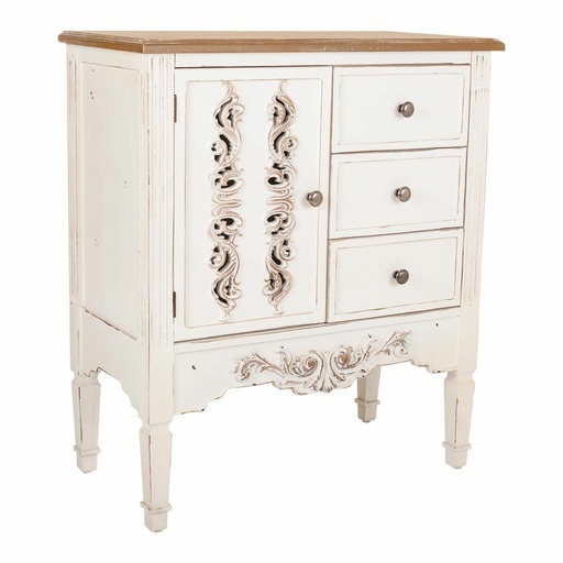 Hall Table with Drawers Alexandra House Living White 36 x 80 x 70 cm