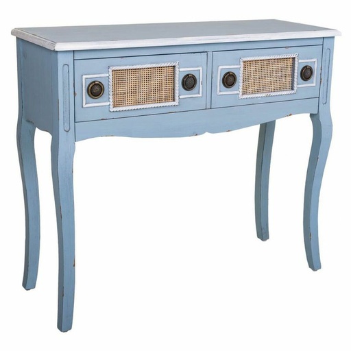 Hall Table with Drawers Alexandra House Living Blue 33 x 77 x 90 cm