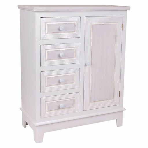 Hall Table with Drawers Alexandra House Living White 32 x 84 x 66 cm