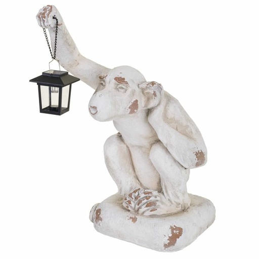 Decorative Figure Alexandra House Living White Monkey 35 x 58 x 36 cm