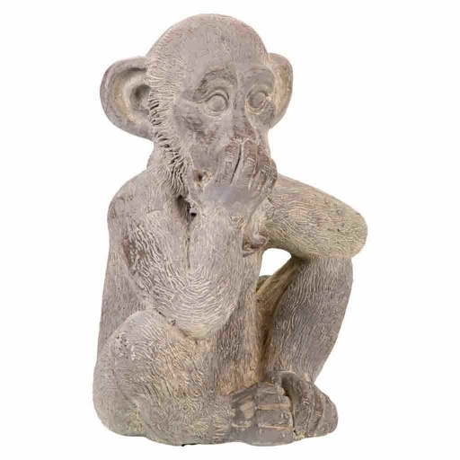 Decorative Figure Alexandra House Living Grey Monkey 26 x 40 x 35 cm