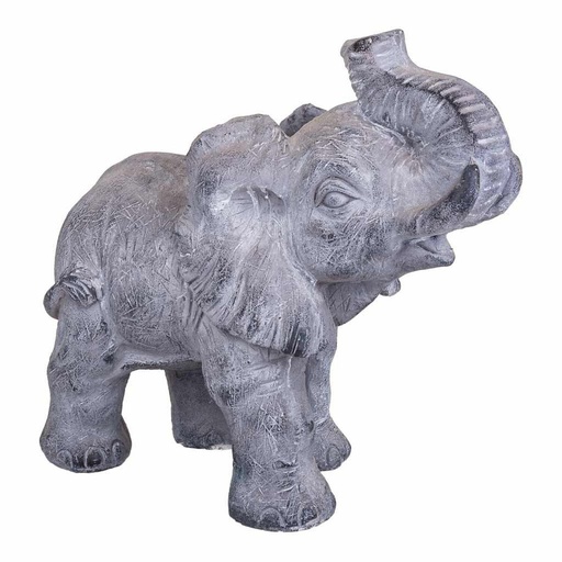 Figura Decorativa Alexandra House Living Gris Elefante 26 x 40 x 35 cm