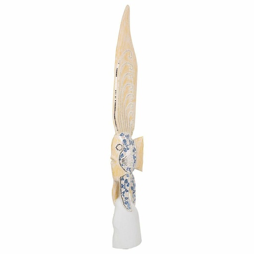 Figura Decorativa Alexandra House Living Azul Blanco Pez 148 x 10 x 23 cm