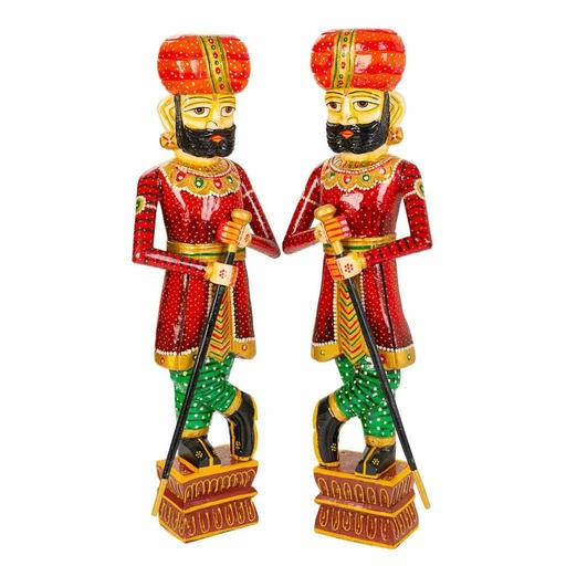 Decorative Figure Alexandra House Living Ethnic 20 x 90 x 31 cm 2 Pieces