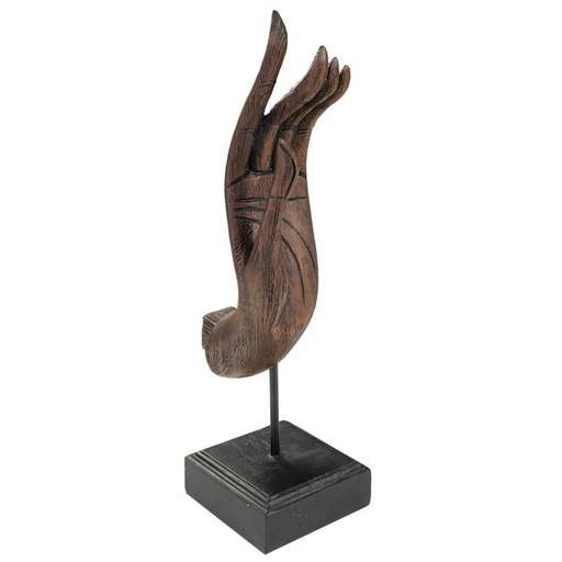Decorative Figure Alexandra House Living Brown Black Hand 12 x 43 x 17 cm