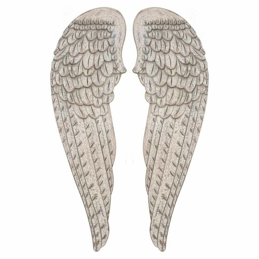 Set de Figuras Alexandra House Living Blanco Madera MDF Alas 4 x 103 x 32 cm