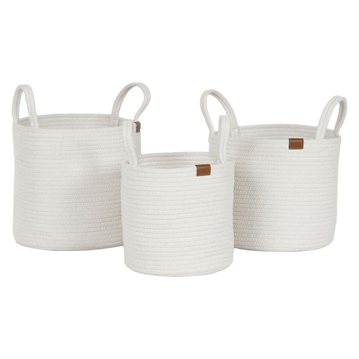 Juego de Cestas Home ESPRIT Moderno 30 x 30 x 28 cm