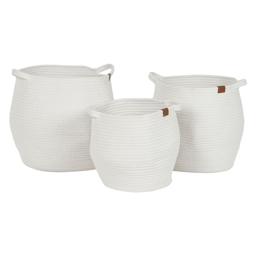 Juego de Cestas Home ESPRIT Moderno 34 x 34 x 34 cm