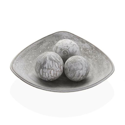 Centro de Mesa Versa Blanco Madera MDF 31,5 x 9 x 31,5 cm