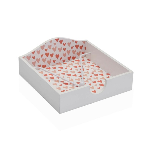 Servilletero Versa Amore Madera 18 x 7 x 18 cm
