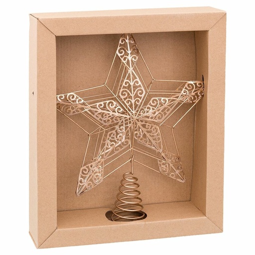 Christmas star Gold Metal 25 x 5,5 x 30 cm