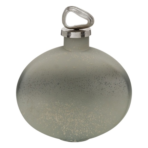 Decorative bottle Grey Silver 24 x 9 x 29 cm Decorative