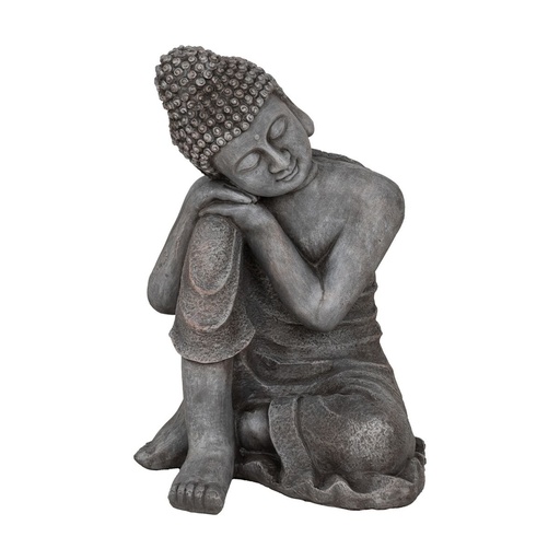 Decorative Figure Grey Buddha 35 x 35 x 54 cm