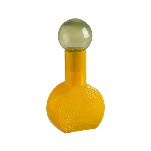 Decorative Figure Yellow Green Bottle 15,8 x 15,8 x 33,5 cm