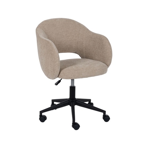 Office Chair Black Beige 56 x 56 x 85 cm