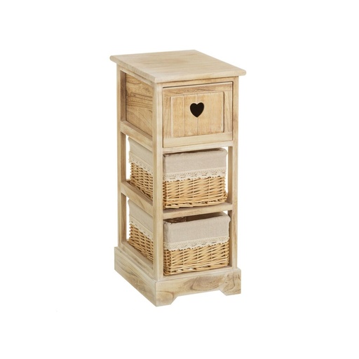Chest of drawers COUNTRY Natural 26 x 32 x 63 cm