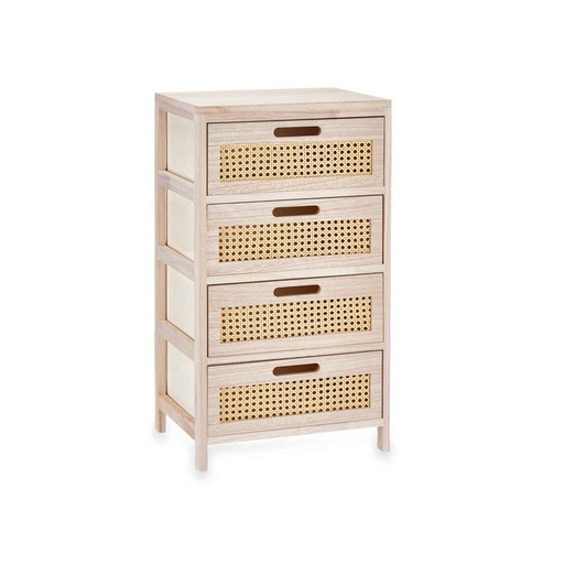 Chest of drawers Rattan Natural 40 x 73 x 29 cm 4 drawers