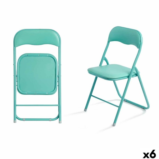 Folding Chair 10924 Green 43 x 46 x 78 cm 88 x 6,5 x 45 cm (6 Units)