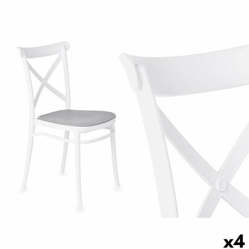 Chair Ibergarden PC-175 White Grey 4 Units
