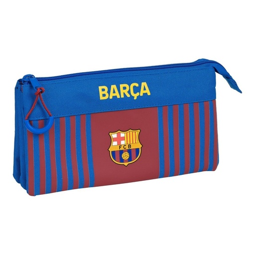 Portatodo Triple F.C. Barcelona M744 22 x 12 x 3 cm Granate Azul marino
