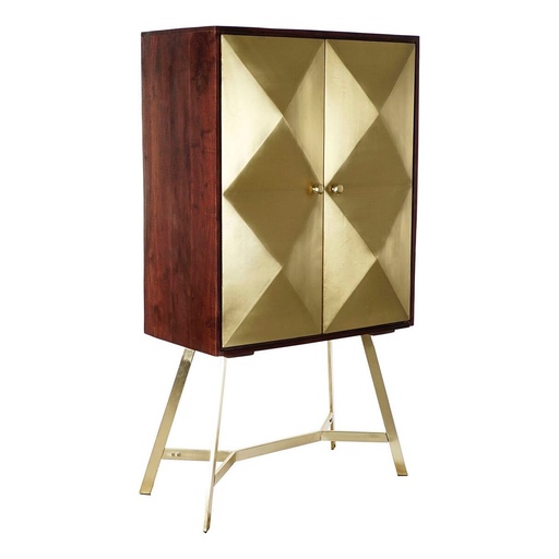 Sideboard DKD Home Decor Golden Dark brown Acacia Mango wood 84 x 43 x 156,5 cm