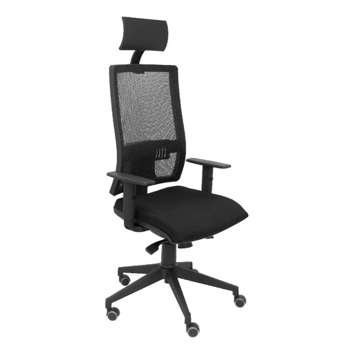 Silla de Oficina con Cabecero Horna Bali Piqueras y Crespo LI840TK Negro