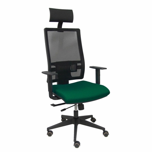 Silla de Oficina con Cabecero Piqueras y Crespo B10CRPC Verde oscuro Oscuro
