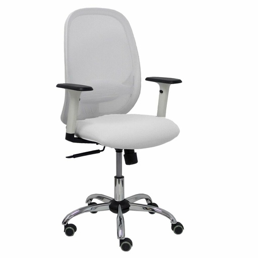 Silla de Oficina Piqueras y Crespo 354CRRP Blanco Con reposabrazos