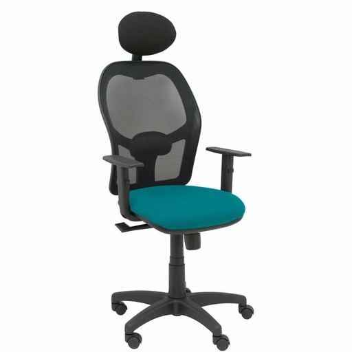 Office Chair with Headrest Piqueras y Crespo B10CRNC Blue Petroleum green