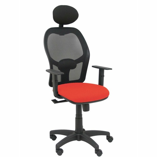 Office Chair with Headrest Piqueras y Crespo B10CRNC Dark Orange