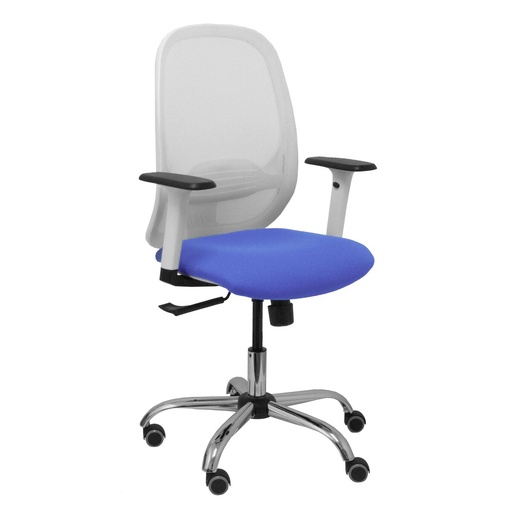 Silla de Oficina Piqueras y Crespo 354CRRP Azul Blanco