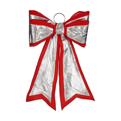Lazo Krist+ HJ1-12073 Rojo Plateado Plata 40 x 60 cm 53 x 58 x 7,5 cm Adorno Navideño