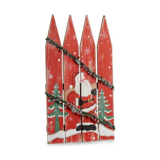 Adorno Navideño Krist+ HLS210003-1 Blanco Rojo Verde Papá Noel Valla 34,7 x 4 x 60 cm