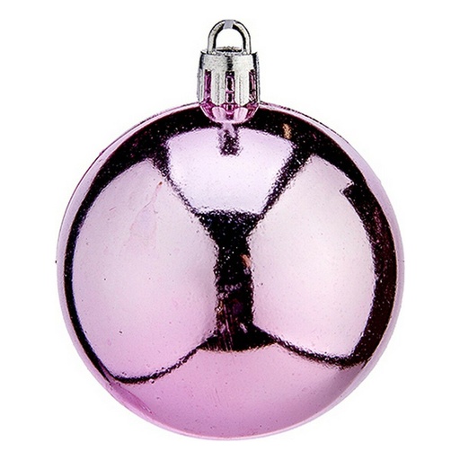 Bolas de Navidad Krist+ K1912477-4 Rosa Plástico Ø 6 cm 24 Unidades