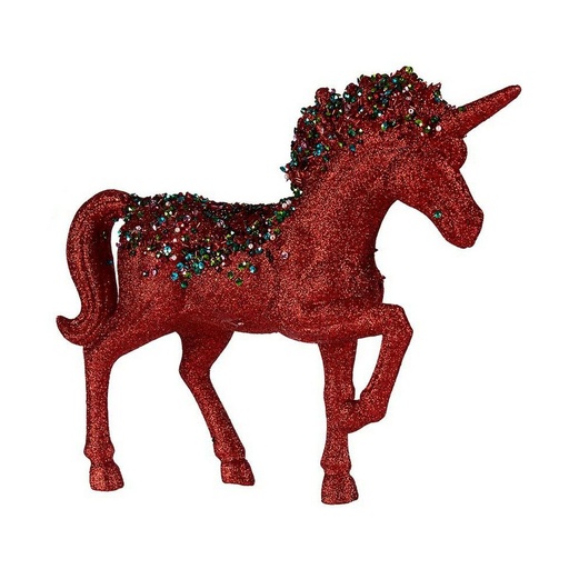 Figura Decorativa Krist+ 7239/16-12.5-WPN3-7 Azul Rojo Unicornio 9,5 x 31 x 40 cm